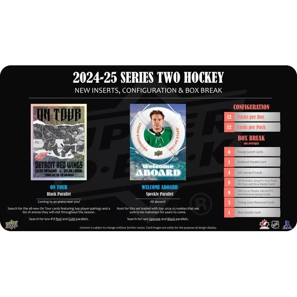 Hokejové karty 2024-25 Upper Deck Series 2 Hockey Hobby Balíček - Hokejové karty - Obrázek 233D000O01