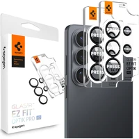 Spigen Glass tR EZ Fit Optik Pro HD skla na fotoaparát Samsung Galaxy S26 černá (2 ks) - Ochranné folie a skla