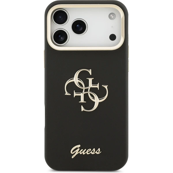 Guess PU Grained 4G Logo Stand Camera Frame kryt iPhone 17 Pro Max černý - Pouzdra - Obrázek 234b5960b7544bcdac6b5265bbc11f2e