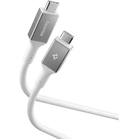 Spigen Essential USB-C/USB-C napájecí kabel 240W 1,2m bílý - Kabely a redukce