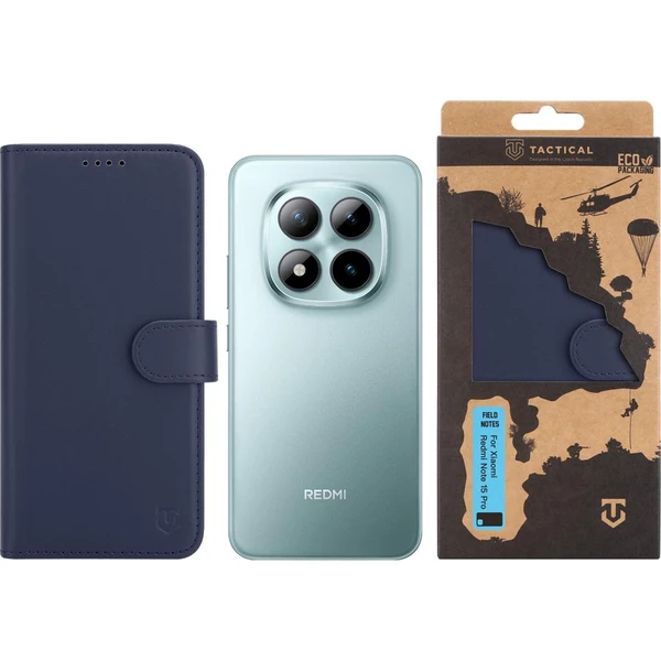 Tactical Field Notes pouzdro Xiaomi Redmi Note 15 Pro 4G/5G modré - Pouzdra - Obrázek 235649f4554b4807b440dbba22f8f2aa