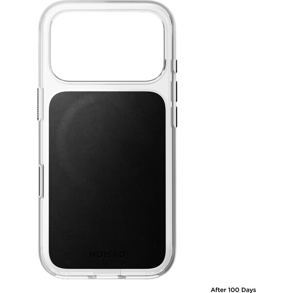 Nomad Clear Leather (Horween) MagSafe kryt iPhone 18 Pro Black - Pouzdra - Obrázek 237e68932f8541fc80b051fe99f18b55