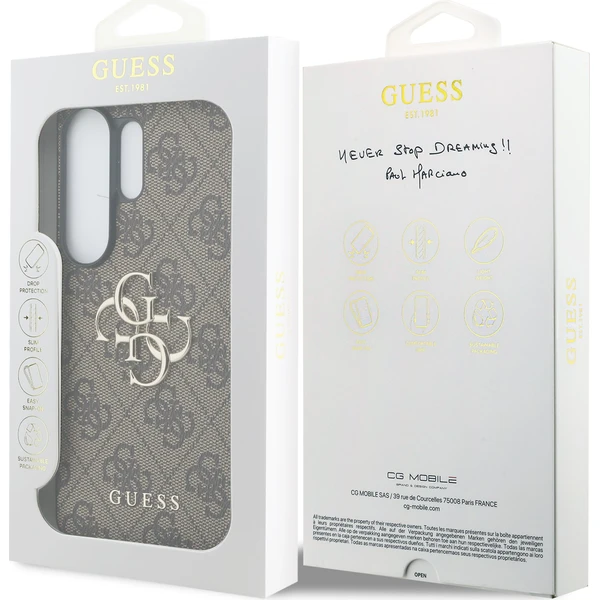 Guess PU 4G Metal Logo kryt Samsung Galaxy S26 Ultra hnědý - Pouzdra - Obrázek 23819c77dd9946998eb8c5e3e7eba6e8