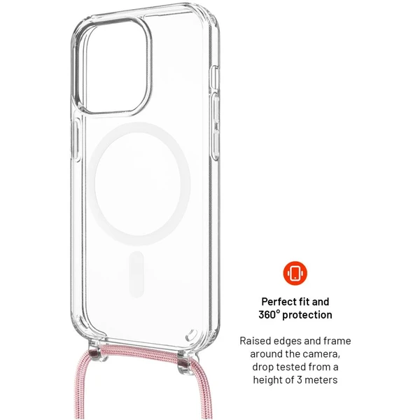 FIXED MagPure Neck kryt s růžovou šňůrkou na krk pro Apple iPhone 17e/16e - Pouzdra - Obrázek 238ad684d0be4f56baec1b9243b0e7f7