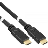 PremiumCord HDMI 2.0/HDMI 2.0 kabel s ethernetem a zesilovačem 4K 30m černý - Kabely a redukce