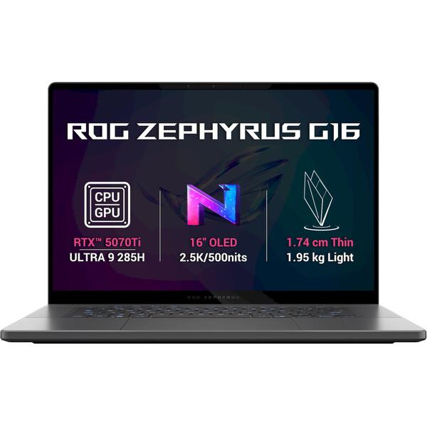 ASUS ROG Zephyrus G16 GU605CR-NEBULA168X Šedá