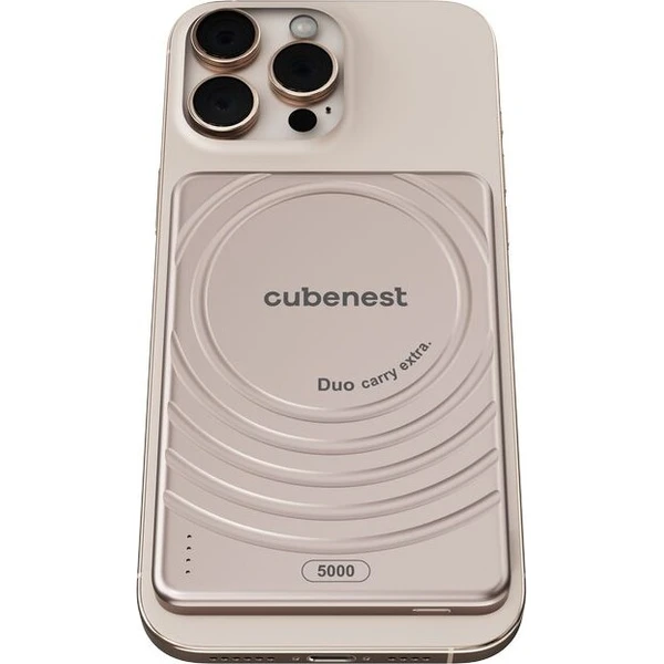 CubeNest S1B3D Slim MagSafe powerbanka (5000 mAh) zlatá - Powerbanky - Obrázek 24044d4e987d495daa51223a83adacf4