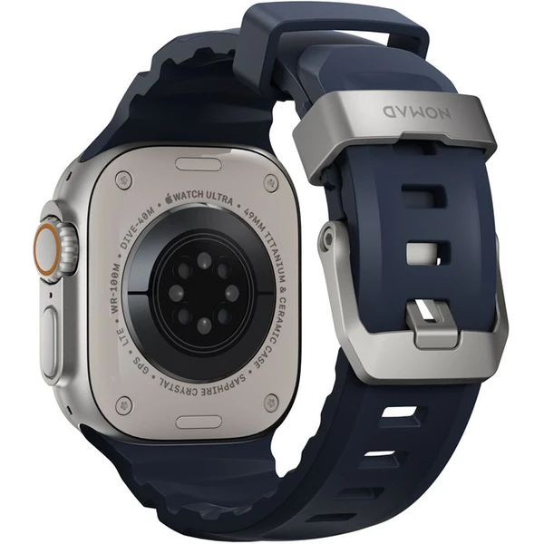 Nomad Rocky Point Band řemínek Apple Watch 49/45/44/42mm stříbrný/modrý - Řemínky - Obrázek 243f63d7f782420bb2d40ea76178ce86