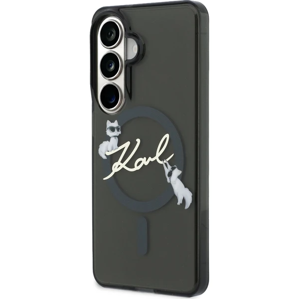 Karl Lagerfeld IML Choupette Karl Script Logo Magnetic kryt Samsung Galaxy S26 černý - Pouzdra - Obrázek 249af936eeb44c07b79147c9f901df58