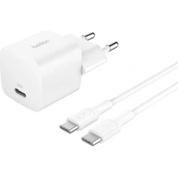 Belkin BOOST CHARGE™ 25W USB-C Power Delivery PPS nabíječka, 1m USB-C/USB-C kabel bílá - Nabíječky