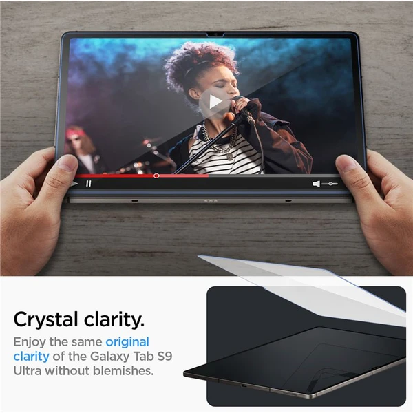 Spigen Glass tR EZ Fit 1 Pack tvrzené sklo Samsung Galaxy Tab S9 Ultra/Tab S10 Ultra - Ochranné folie a skla - Obrázek 24JA000601