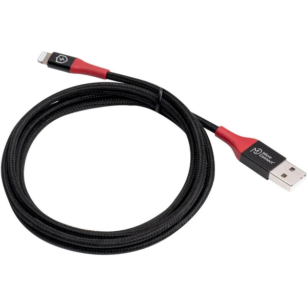 MicroConnect Safe Charge USB-A/Lightning napájecí kabel 12W 1,5m černý - Kabely a redukce - Obrázek 24PF000O01