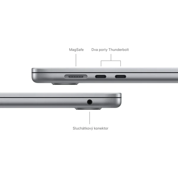Apple MacBook Air 15,3" (2024) / M3 / 16GB / 512GB / SK KLV / vesmírně šedý - Notebooky - Obrázek 24X3000L01