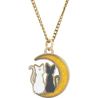 Náhrdelník Sailor Moon - Cats on the Moon - Přívěsky a náhrdelníky