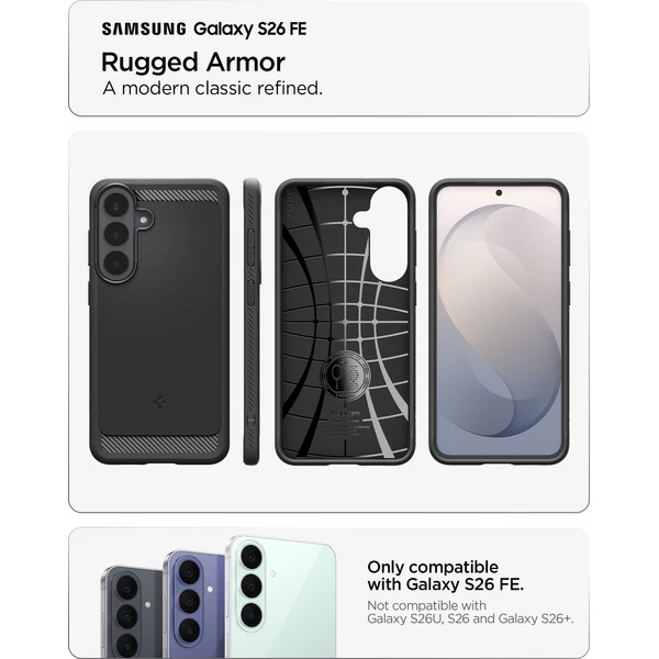 Spigen Rugged Armor kryt Samsung Galaxy S26 FE matte black - Pouzdra - Obrázek 24bcb2f1350945f598b8a9b74caa2a5d