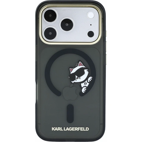 Karl Lagerfeld IML Choupette Peekaboo Magsafe kryt iPhone 18 Pro černý - Pouzdra - Obrázek 24d3f88e2c6f472c8b75ef5da53728c5