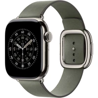Apple Watch 42/41/40/38mm šalvějově šedý řemínek s moderní přezkou malý - Řemínky
