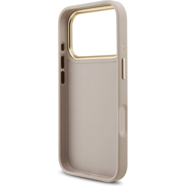 Guess PU Leather 4G Metal Logo Gold Frame kryt iPhone 17 Pro růžový - Pouzdra - Obrázek 251d2ec0ef7849d48f6397d625c3aadd