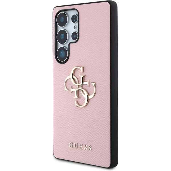 Guess PU Grained 4G Metal Logo kryt Samsung Galaxy S25 Ultra růžový - Pouzdra - Obrázek 252ae28bbfc1472fb8ec3b15029b19c0