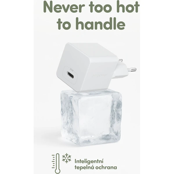 PanzerGlass® empower nabíječka Turbo GaN (30 W) 1x USB-C, bílá - Nabíječky - Obrázek 253J000K01
