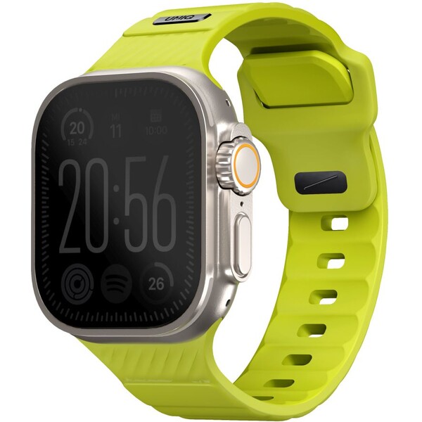 UNIQ Stride FKM Rubber voděodolný řemínek Apple Watch 49/45/44/42mm limetkový