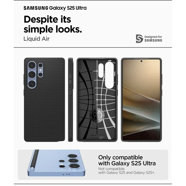 Spigen Liquid Air kryt Samsung Galaxy S25 Ultra černý - Pouzdra - Obrázek 255eeba3da1e42d2b516e9c71cb0af34