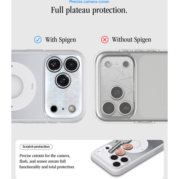 Spigen Ultra Hybrid MagSafe kryt iPhone 18 Pro Max/17 Pro Max classic silver - Pouzdra - Obrázek 25835f12a0514883971a33854d84b5ba