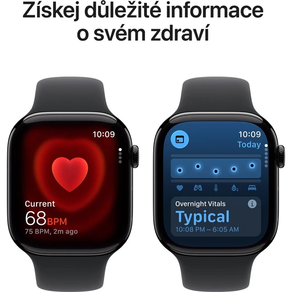Apple Watch Series 11 (42mm) Klavírně černý hliník s černým sportovním řemínkem S/M (Další) - Chytré hodinky - Obrázek 2598d475931c4c5c8b573e971b11b681