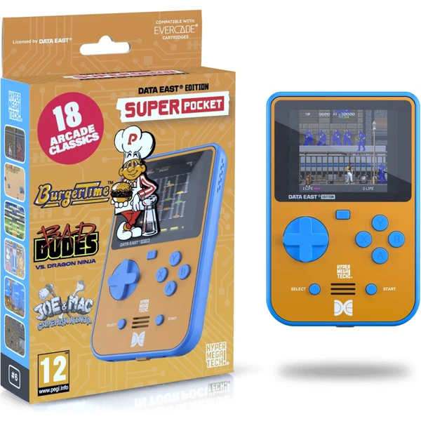 HyperMegaTech Super Pocket retro konzole Data East Edition - Retro konzole - Obrázek 25EE000P01