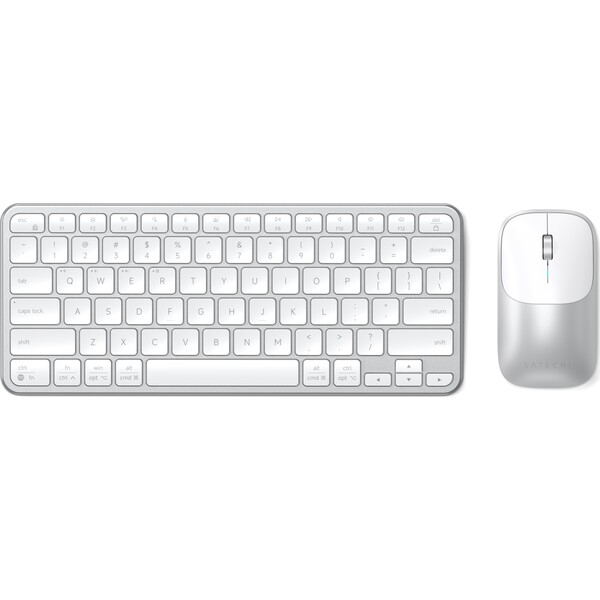 Satechi Slim CEX1 Wireless Combo klávesnice a myš (US English) stříbrná