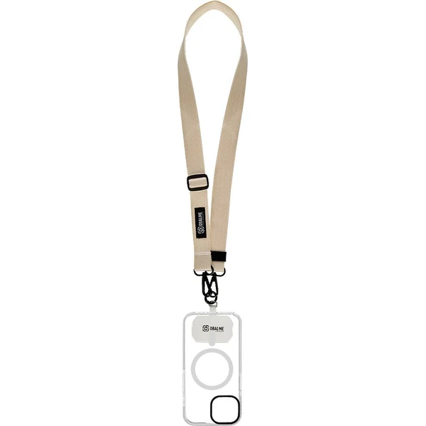 OBAL:ME NeckTag Ribbon popruh na telefon béžový - Popruhy a crossbody - Obrázek 2644304e990844b2a4b7a446c24f7cf6