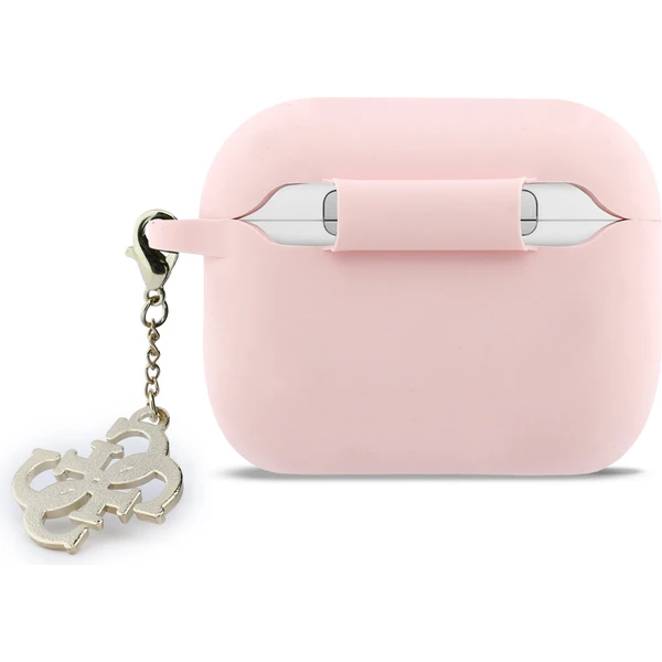 Guess 4G Charm Silikonové pouzdro AirPods Pro 3 růžové - Pouzdra - Obrázek 264b336709444d15ab41c9fca9f279f0