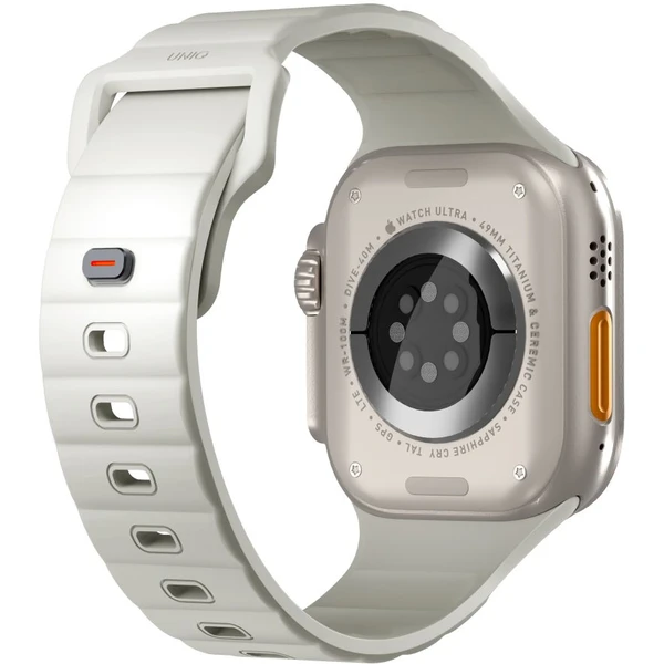 UNIQ Stride FKM Rubber voděodolný řemínek Apple Watch 49/45/44/42mm bílý/svítící - Řemínky - Obrázek 266ae4dc792342559e1f4e936bb5efba