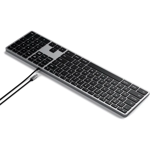 Satechi Slim W3 USB-C Backlit Wired Keyboard US vesmírně šedá - Klávesnice - Obrázek 26AT000501