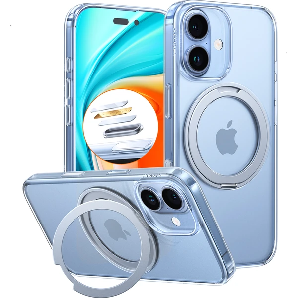Torras Ostand Pro MagSafe kryt iPhone 17 clear - Pouzdra - Obrázek 26a43e1af3f44c32a15a679be5abfe08