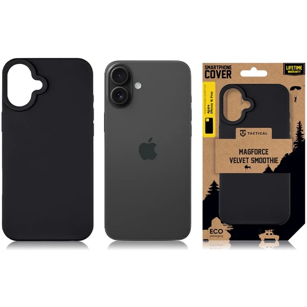Tactical MagForce Velvet Smoothie Kryt pro Apple iPhone 16 Plus Asphalt - Pouzdra - Obrázek 26a58c6a65f84265b16473b129c2e2d6