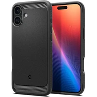 Spigen Rugged Armor MagSafe kryt iPhone 16 matte black - Pouzdra