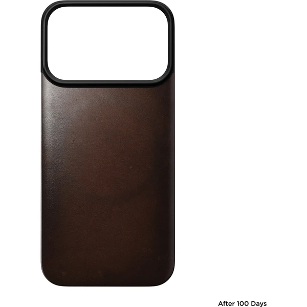 Nomad Magnetic Leather Back (Horween) MagSafe kožený kryt iPhone 18 Pro Rustic Brown - Pouzdra - Obrázek 26fd9d6be3ed450ab4fd16a036402794