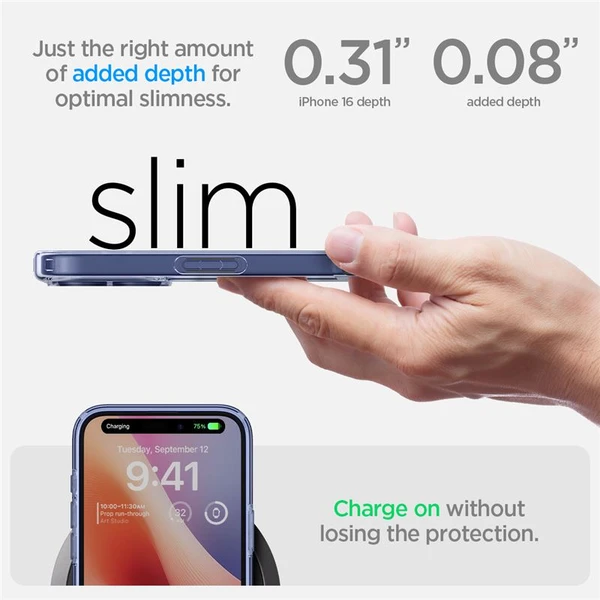 Spigen Ultra Hybrid kryt iPhone 16 sky crystal - Pouzdra - Obrázek 27286e2807024cc99dbe6e70fddfe1c8