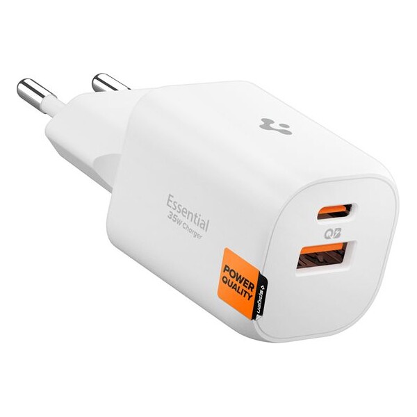 Spigen Essential EE352EU (35W) USB-C/USB-A nabíječka bílá