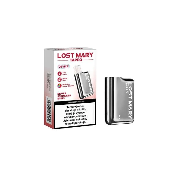 Lost Mary TAPPO baterie 750mAh Silver - Baterie pro elektronické cigerety - Obrázek 2729802216134dcaa54141b9548d8a0e