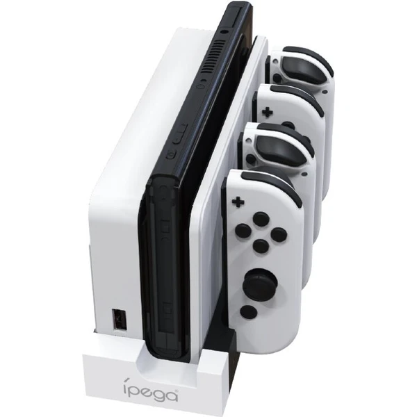 iPega 9186 nabíjecí stanice pro Nintendo Switch a Joy-con bílá/černá - Nabíječky - Obrázek 27557afb6e23475eb6a351b63495cdcd