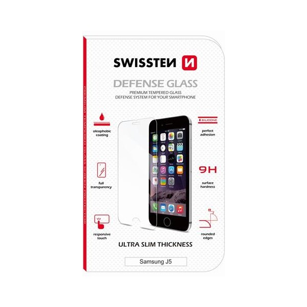 SWISSTEN SAMSUNG J500F GALAXY J5 RE 2,5D 8595217440432 Čirá