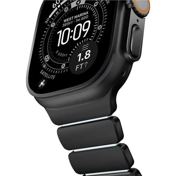 Nomad Stratos Band FKM řemínek Apple Watch 45/46/49mm Black Titanium/Icy Blue - Řemínky - Obrázek 2765629c40f14a5cb7387acd0eded3ba