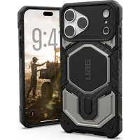 UAG Monarch Pro MagSafe Titanium kryt iPhone 18 Pro Max/17 Pro Max stříbrný - Pouzdra