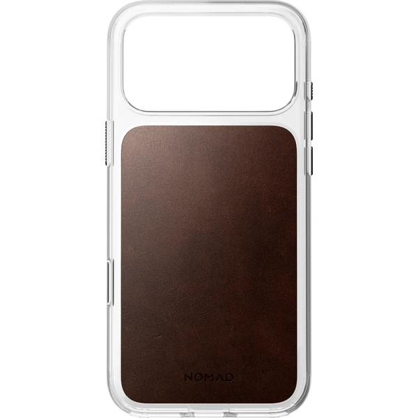 Nomad Clear Leather (Horween) MagSafe kryt iPhone 17 Pro Max/18 Pro Max Rustic Brown - Pouzdra - Obrázek 2792720b1d4346a394ee30f8618a2e3d