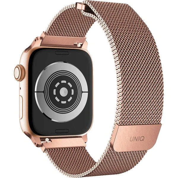 UNIQ Dante ocelový řemínek Apple Watch 41/40/38mm Rose růžově zlatý - Řemínky - Obrázek 27AXF00101
