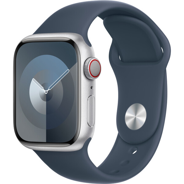 Apple Watch 42/44/45/49 mm bouřkově modrý sportovní řemínek – M/L MT3R3ZM/A