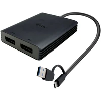 i-tec USB-A/USB-C Dual 4K DP Video Adapter - Dokovací stanice