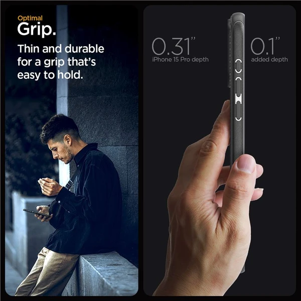 Spigen Mag Armor MagFit kryt iPhone 15 Pro matně černý - Pouzdra - Obrázek 27W8000601